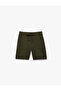 Piqué Fabric Waistband Tie-Detail Pocketed Shorts - 2