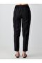 Black 100% Linen High Waist Regular Leg Trousers - 6