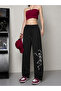 Unisex Skull Printed Baggy Cut Wide Leg Summer Tracksuit