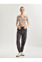 Raster Waist Lace up Pocket Detailed Comfortable Fit Jogger Sweatpants - 2
