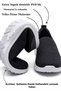 Women's Ballet Flats Black and White Knitwear Non-Yellowing Sole Flexible Sole Shoes - 3