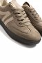 Women's Sneaker Lace-Up Flat Sole Sports Shoes Sam Mink Suede - 5