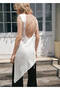 Satin Asymmetrical Blouse - 4