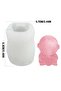 3D 4PCS Astronaut Shape Ice Mold, Silicone Ice Cube Tray, For Drinks, Parties, Popsicles, Creative D - 7