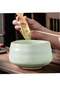 4-Piece Traditional Tea Set with Ceramic Bowl, Bamboo Scoop, Whisk and Holder - 3