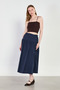 Women's gipeli midi skirt - navy blue - 2