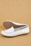 Genuine Leather Laser Perforated Comfortable Summer Shoes Ars.168 White - 8