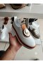Genuine Leather Casual Shoes with Hole Detail - 2