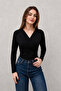 NEW PRODUCT Women's Double-Breasted V-Neck Sandy Long Sleeve Elegant Blouse 11 - 2