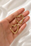 Women's Serrated Heart Earrings - 3