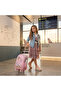 Set of 5 Trolley 17" School Bag Combo - Ballet Pink - 2