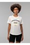 Tw0106 112-Graphic Boxing Comfort White Crew Neck Plain Women's T-Shirt