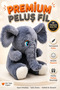 Plush Baby Elephant Toy 22 cm – Soft Plush Sleeping Companion – Cute Elephant