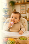 Fruit and Vegetable Pacifier with Silicone Tip Pink