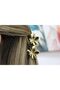 Gold Color Small Lotus Flower 2-Piece Clip Clasp - 4