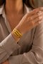 2-Piece Rib Clamp Women's Stylish and Showy Bijouterie Bracelet Jewelry Accessory - 4
