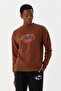Brown Crew Neck Printed Long Sleeve Men's Sweatshirt M500242 - 3