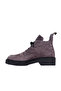 Gray Suede Women's Flat Boots 01Wm3207 - 3
