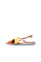Shoes Yellow Multi Leather Women Sandals 01Wn5010 - 3