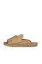 Beige Leather Women Espadrilles Slipper 01Wn1632 - 3
