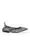 Bronze Shiny Leather Women's Flat Ballerinas 30Wa242231