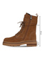 Tan Suede Women's Flat Boots 39Wb4692 - 3