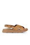 Tan Tan Leather Women's Sandals 01Wy9403
