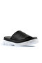 Black Leather-White Tb Women's Flat Slippers 01Wu7308 - 2