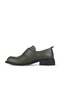 Green Leather Women's Classic Shoes 01Wz6802 - 3