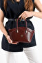 Tn-201 Mini Women's Shoulder Bag Handbag Crossbody Bag Bordo - 2