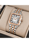 Roman Numeral Steel Cord Square Women's Wristwatch - 2