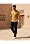 Men Green Jacquard T-Shirt - 4