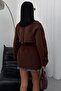 Women's Seasonal Linen Trench Coat - Buttoned Belted Double-Breasted Collar Short Trench Coat - 6