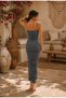 Premium Bodycon Knitted Shirred Special Low-Cut Detailed Dress - 6