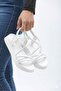Bandage Sandals with Cross Elastic Ankle - 2