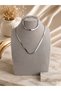 Women's 316L Steel Italian Scrub Necklace Bracelet Combination Set - 6