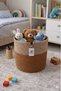 Jute Wicker Basket Bathroom Towel-Laundry Dirty Clothes Basket Handmade Kitchen Flower Pot Toy Organizer Basket