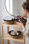 Liv - 3-Piece Decorative Natural Hand-Knitted Wicker, Multi-Purpose Basket, Bathroom and Kitchen Organizer Set - 4