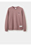 Desenli pamuklu sweatshirt - 3