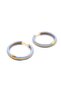 Enameled Hoop Earrings - Light Blue