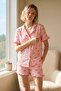 Bürümcük Knitted Short Sleeve Women's Buttoned Shorts Set
