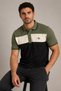 Men's Polo Neck T-shirt, Cotton Pieced Model, Colorful Striped Short Sleeve
