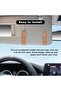 Sunglasses Holder for Car Visor, Auto Soft Leather Glasses Case with Magnetic Clips(Brown) - 5