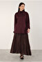 Short Burgundy Poplin Shirt - 2