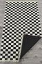 Mars Carpet Checkerboard Patterned Cream Black Living Room Carpet Kitchen Carpet Floor Mat Authentic Carpet Mars 229 - 4