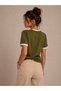 Organic Cotton New Season Women's Velvet College Logo T-Shirt - 6