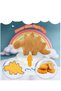 Funny Chicken Nugget Plushie, Dino Decorative Throw Pillow, Birthday Gift for Kids & Adults - 4
