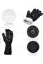 Long Silicone Oven Mitts,Washable,Heat Resistant BBQ Grill Gloves,High Temperature Resistance,Fireproof,14 Inch,for Kitchen Cooking and Grilling - 6