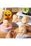 4 pieces of face pressure ball, fun face emotion ball, decompression sensory toy (white)