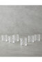Diamond 6-Piece Coffee Side Glass Set, 90 ml, Transparent